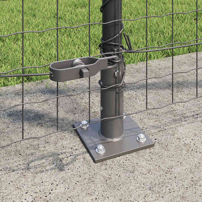 Palo per recinzione con base in cemento 26 pz Grigio | homemem39