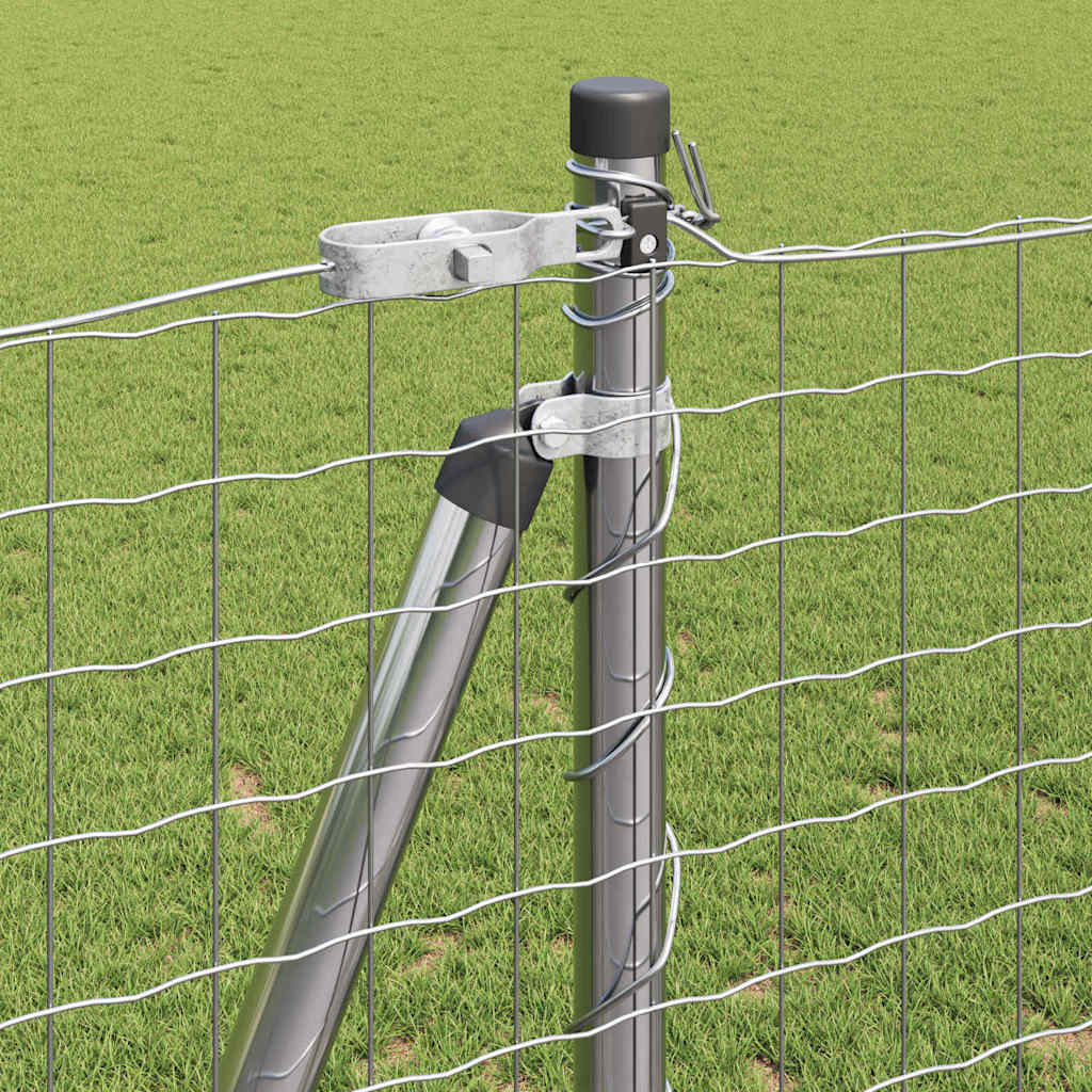 Palo per recinzione con base in cemento 26 pz Argento | homemem39