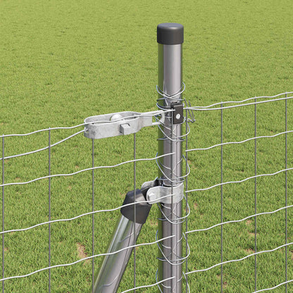 Palo per recinzione con base in cemento 26 pz Argento | homemem39