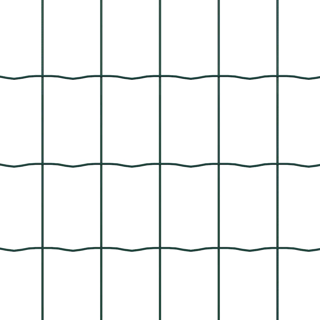 Recinzione con Posto Verde 0,4 x 10 m Acciaio e PVC