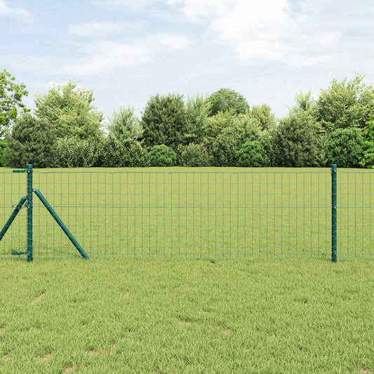 Recinzione con Posto Verde 0,4 x 25 m Acciaio e PVC