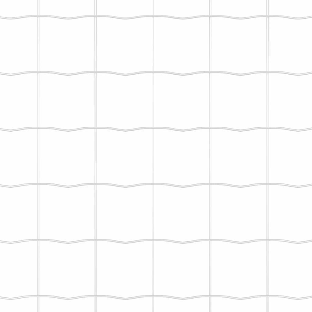 Recinzione con Posto Argento 0,6 x 25 m Acciaio e PVC