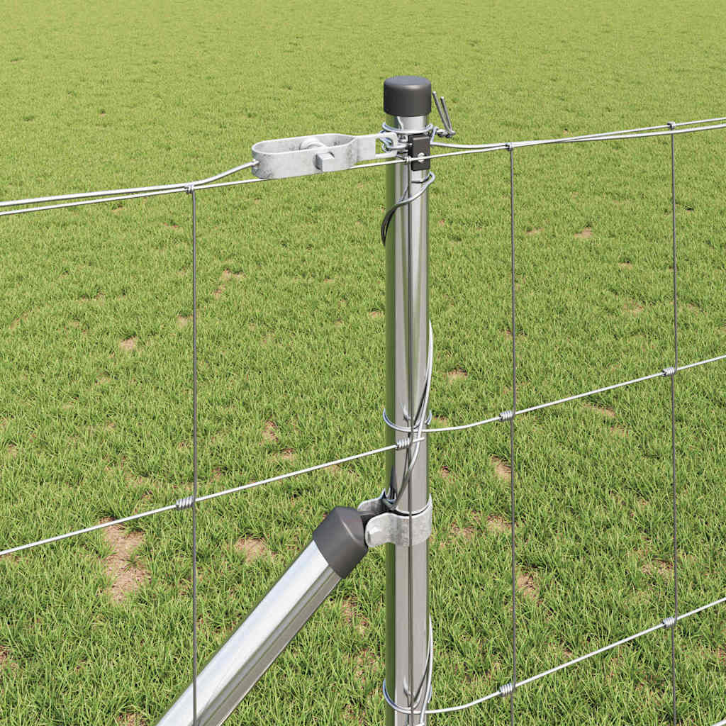 Palo della recinzione Zincato 25 x 1 m Acciaio | homemem39