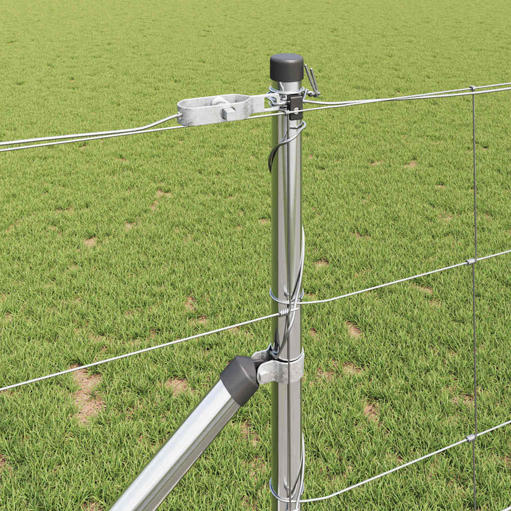 Palo della recinzione Zincato 25 x 1 m Acciaio | homemem39