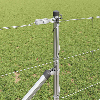 Palo della recinzione Zincato 25 x 1 m Acciaio | homemem39