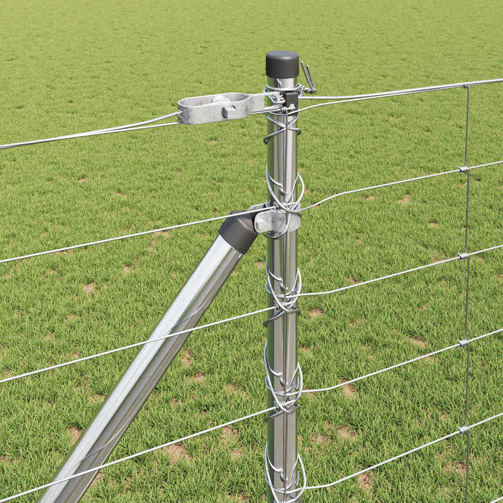 Palo della recinzione Zincato 25 x 1,2 m Acciaio | homemem39