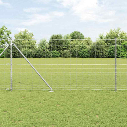 Palo della recinzione Zincato 25 x 1,2 m Acciaio | homemem39