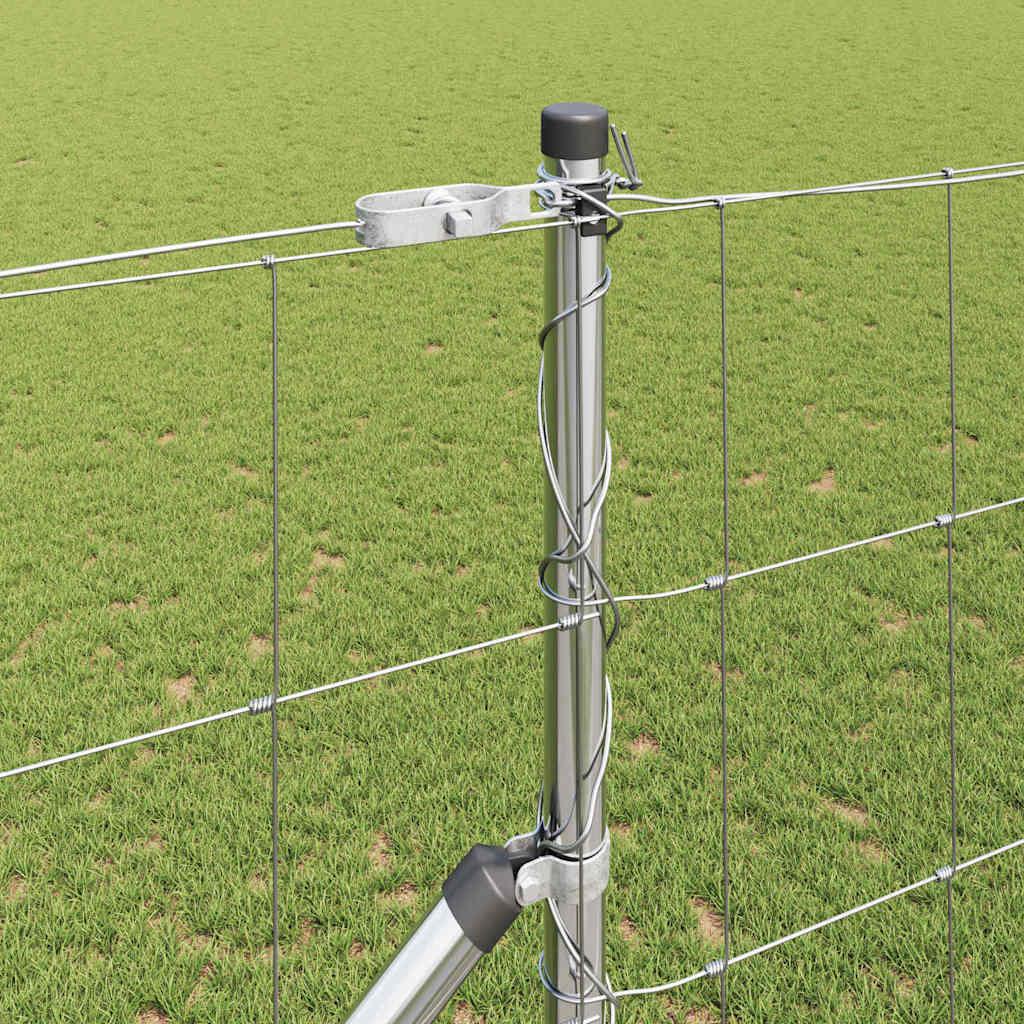 Palo della recinzione Zincato 25 x 1,4 m Acciaio | homemem39