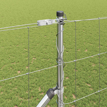 Palo della recinzione Zincato 25 x 1,4 m Acciaio | homemem39