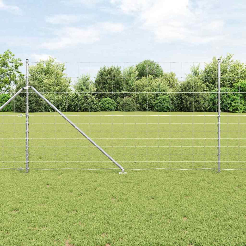 Palo della recinzione Zincato 25 x 1,4 m Acciaio | homemem39
