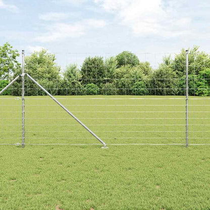 Palo della recinzione Zincato 25 x 1,4 m Acciaio | homemem39
