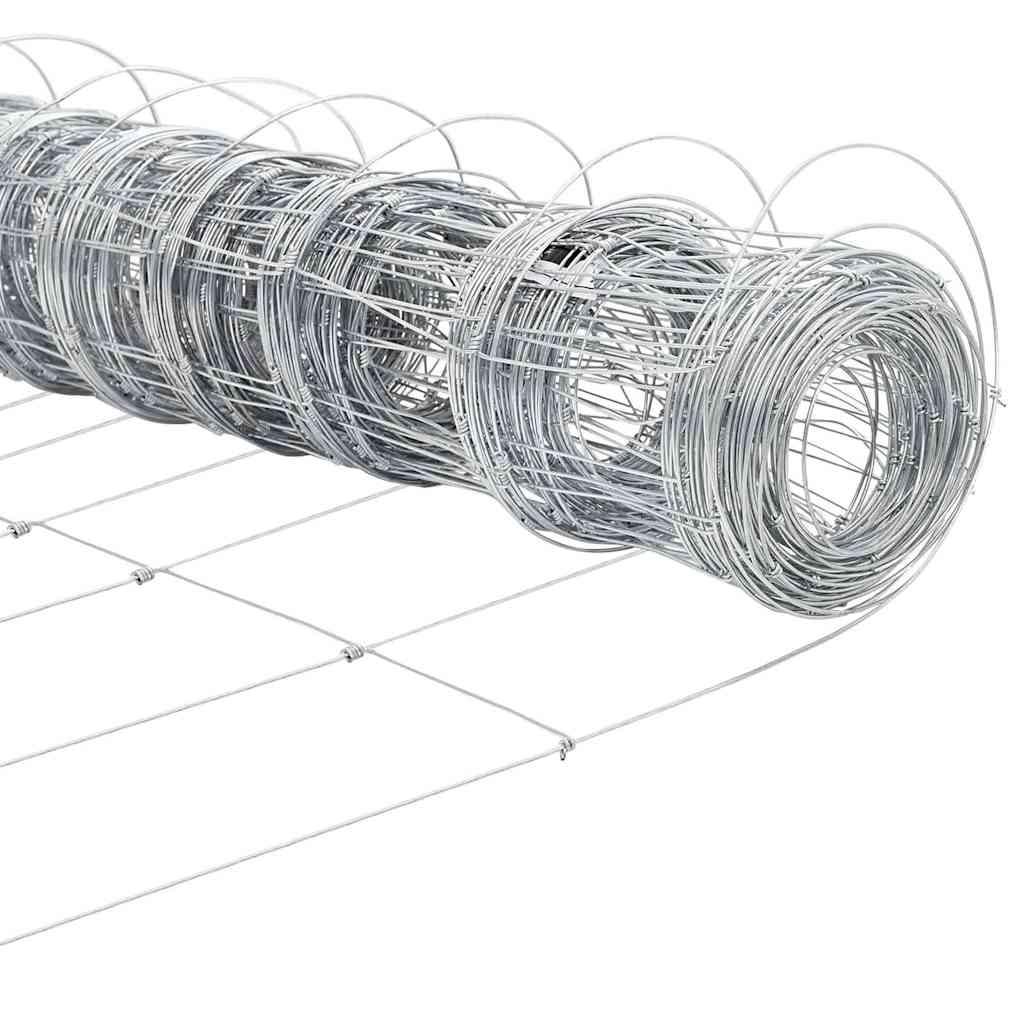 Palo della recinzione Zincato 25 x 1,4 m Acciaio | homemem39