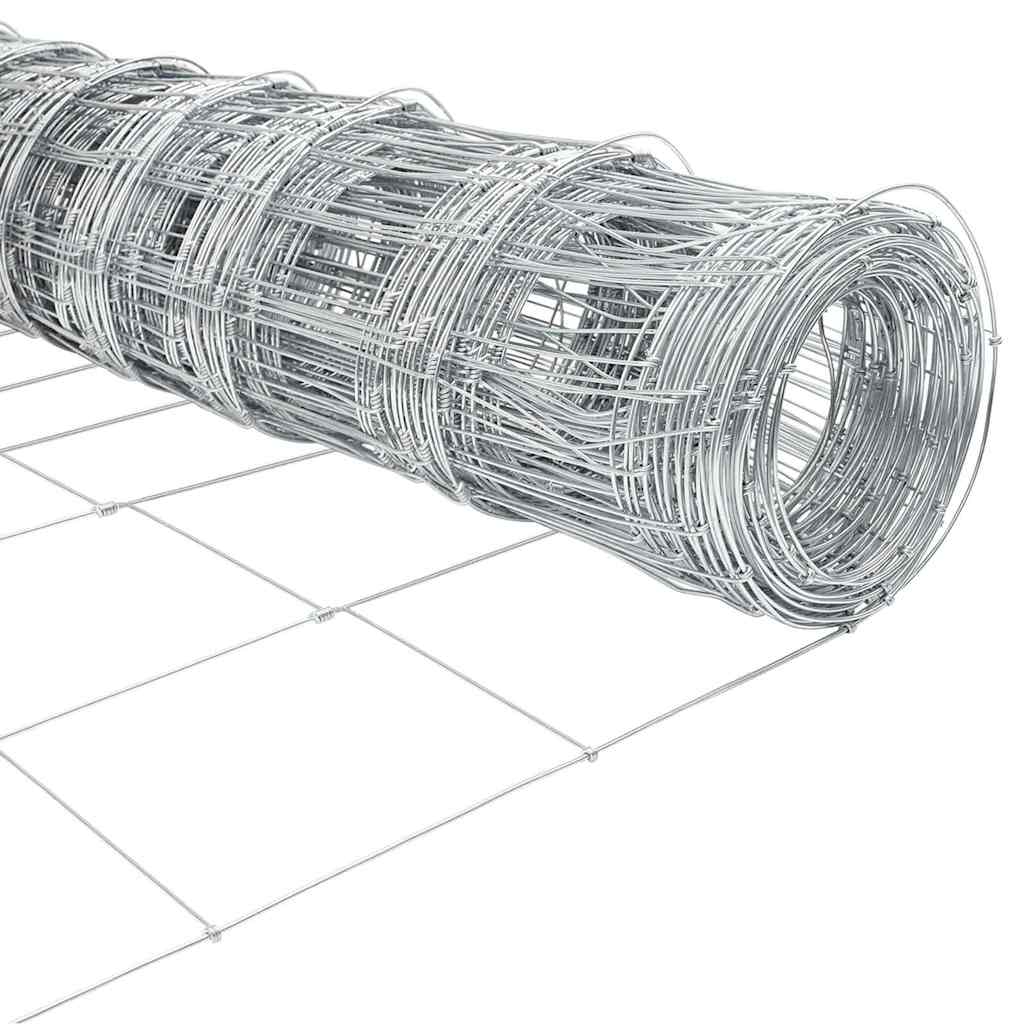 Palo della recinzione Zincato 25 x 1,4 m Acciaio | homemem39