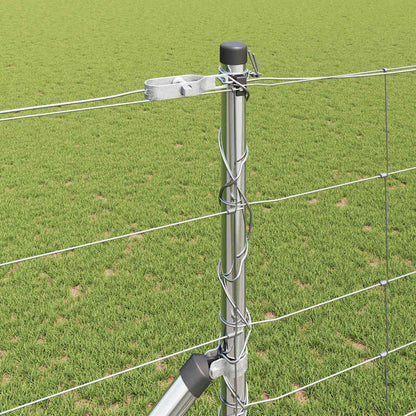 Palo della recinzione Zincato 25 x 1,4 m Acciaio | homemem39