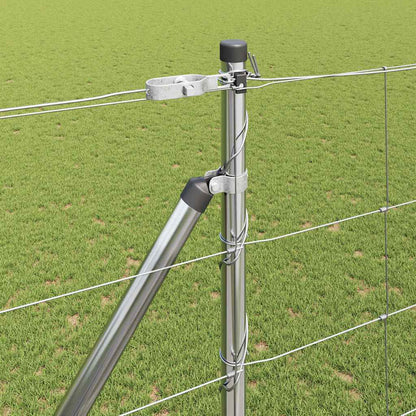 Palo della recinzione Zincato 25 x 1,6 m Acciaio | homemem39