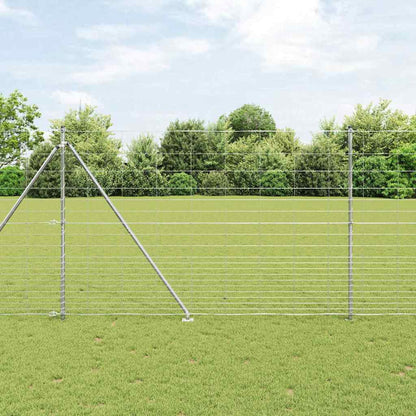 Palo della recinzione Zincato 25 x 1,6 m Acciaio | homemem39