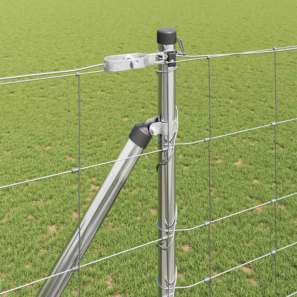 Palo della recinzione Zincato 25 x 1,6 m Acciaio | homemem39