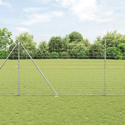 Palo della recinzione Zincato 25 x 1,6 m Acciaio | homemem39