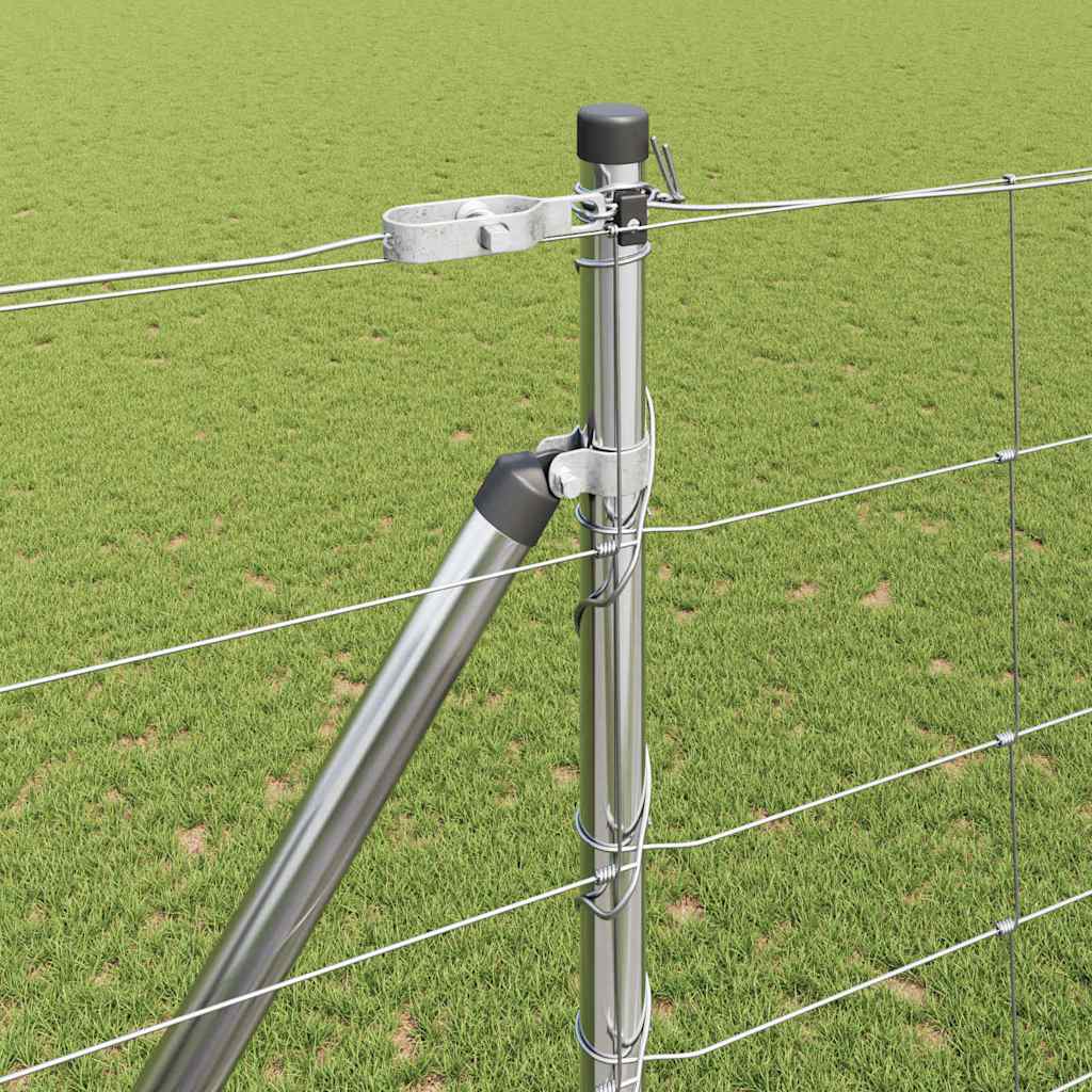 Palo della recinzione Zincato 25 x 1,6 m Acciaio | homemem39