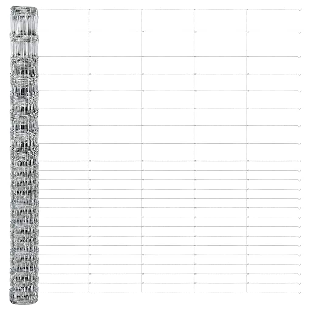 Palo della recinzione Zincato 25 x 1,6 m Acciaio | homemem39