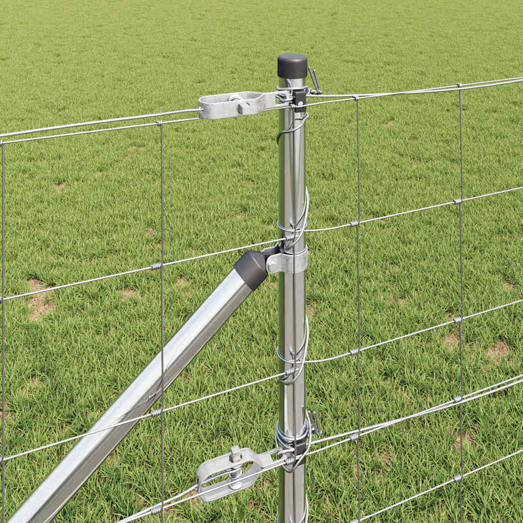 Palo della recinzione Zincato 50 x 0,8 m Acciaio | homemem39