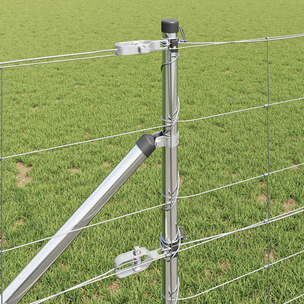 Palo della recinzione Zincato 50 x 0,8 m Acciaio | homemem39