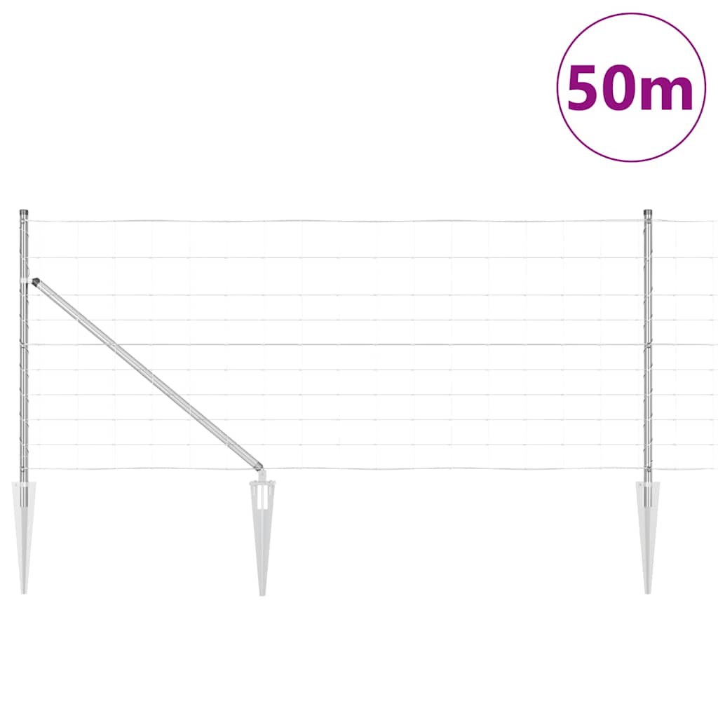 Recinzione in rete saldata con punte 50 x 1 m (P x H)