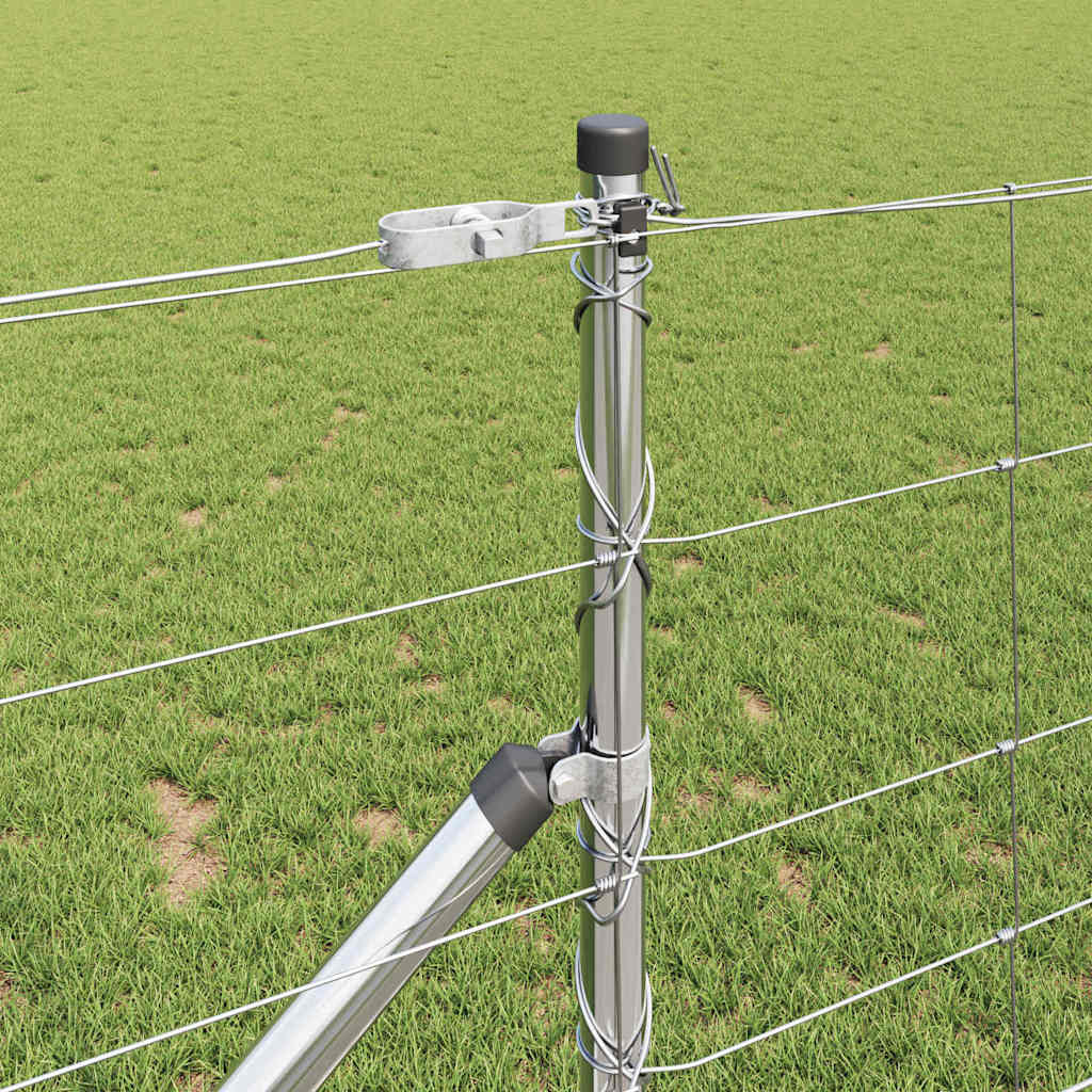 Palo della recinzione Zincato 50 x 1 m Acciaio | homemem39