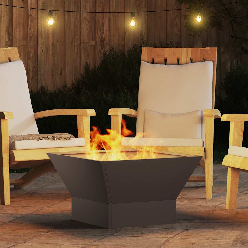 Focolare Nero 60 x 60 x 35 cm Acciaio | homemem39