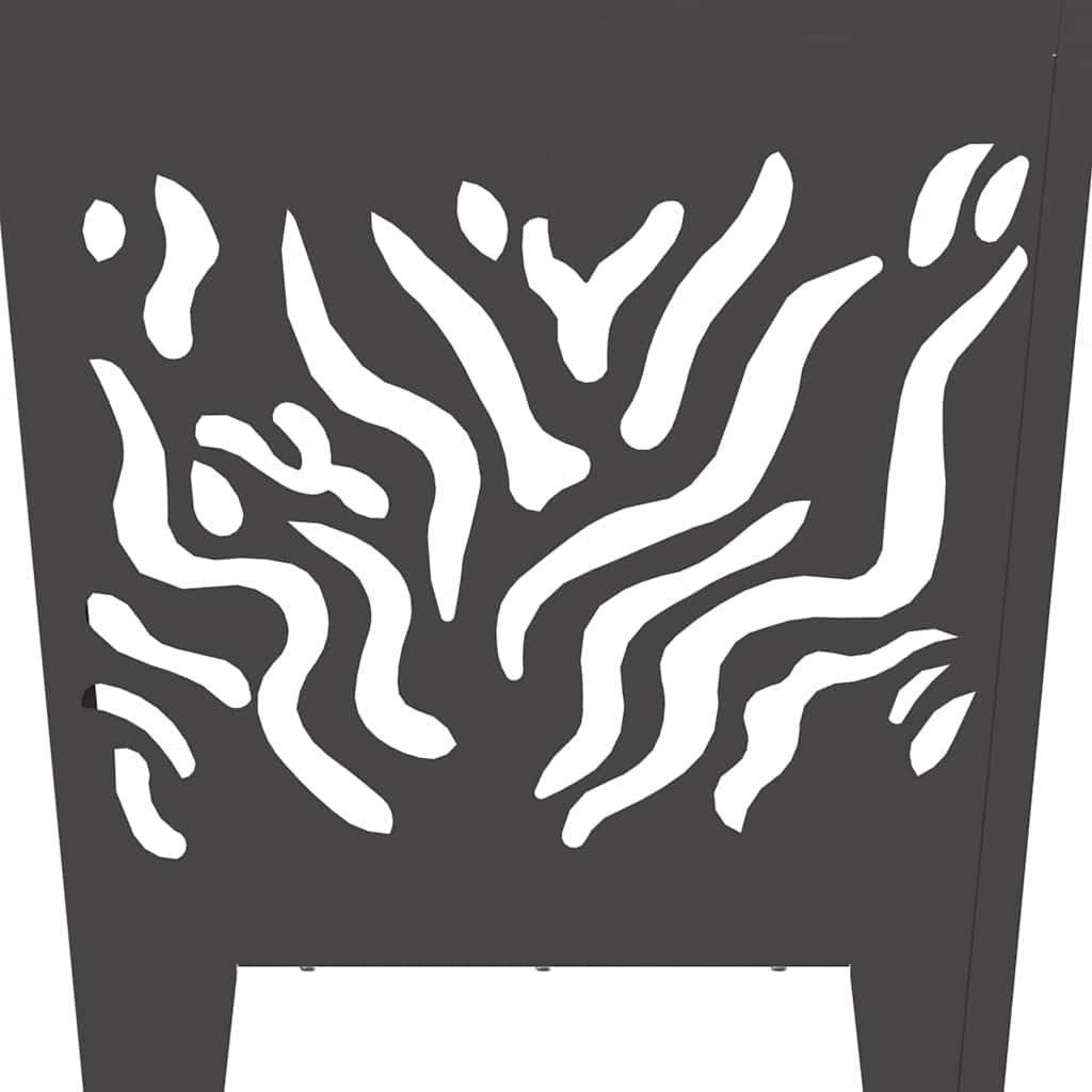 Focolare Nero 40 x 40 x 40 cm Acciaio