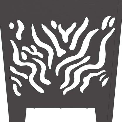 Focolare Nero 40 x 40 x 40 cm Acciaio