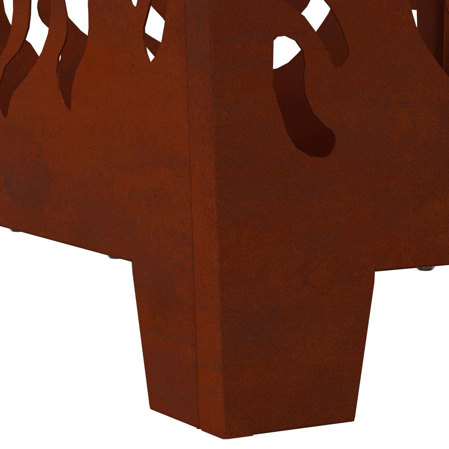 Focolare Marrone 40 x 40 x 40 cm acciaio corten | homemem39