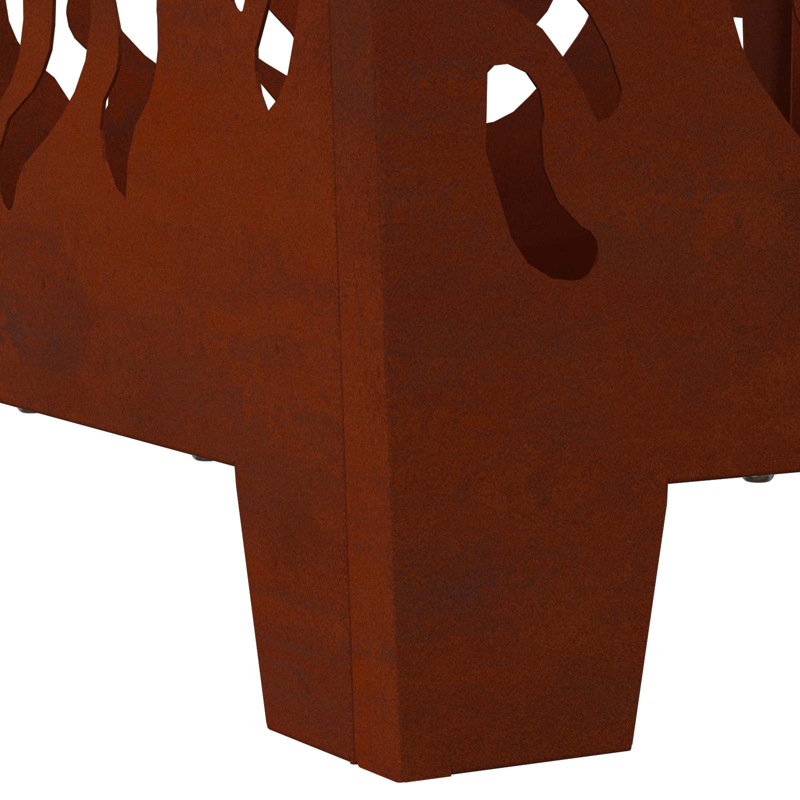 Focolare Marrone 40 x 40 x 40 cm acciaio corten | homemem39