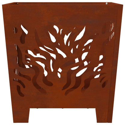 Focolare Marrone 40 x 40 x 40 cm acciaio corten | homemem39
