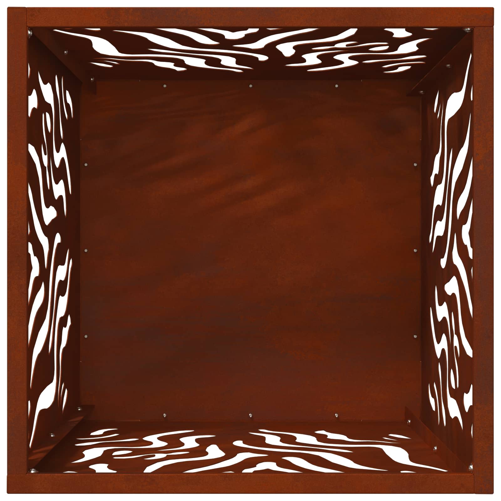 Focolare Marrone 40 x 40 x 40 cm acciaio corten | homemem39
