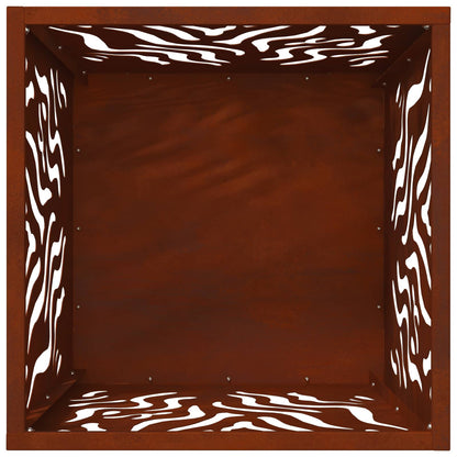 Focolare Marrone 40 x 40 x 40 cm acciaio corten | homemem39