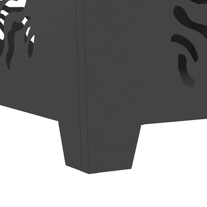 Focolare Nero 60 x 60 x 40 cm Acciaio