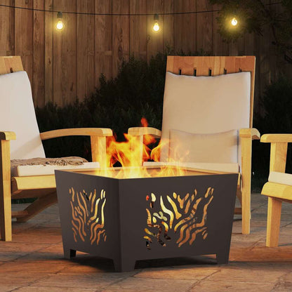 Focolare Nero 60 x 60 x 40 cm Acciaio