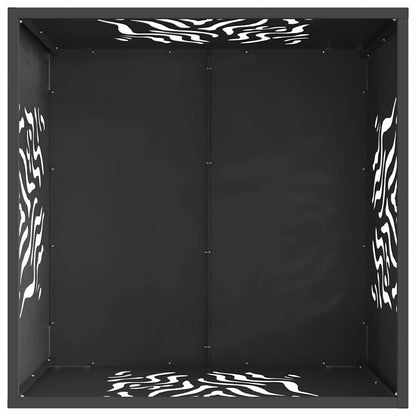 Focolare Nero 60 x 60 x 40 cm Acciaio