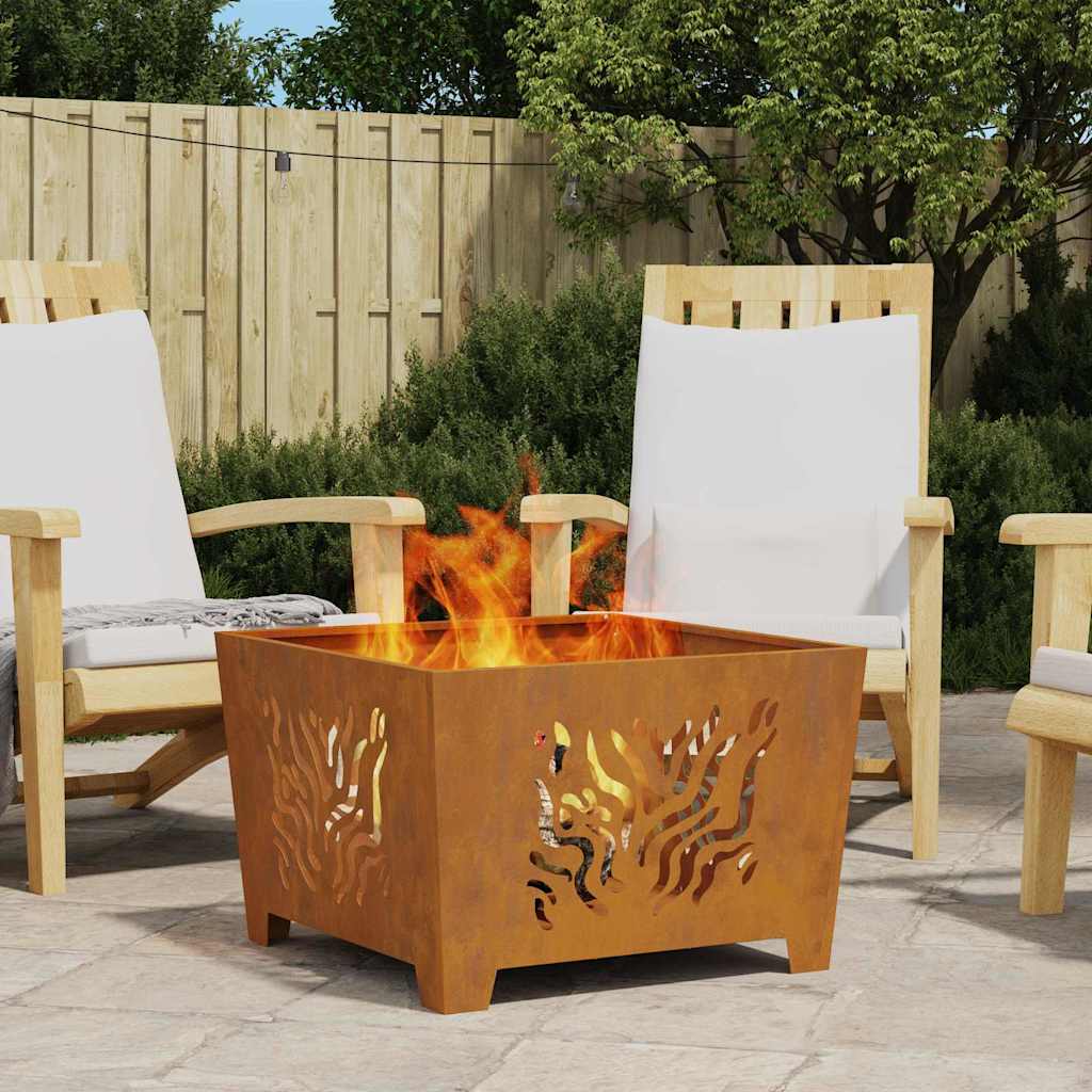 Focolare Marrone 60 x 60 x 40 cm Acciaio