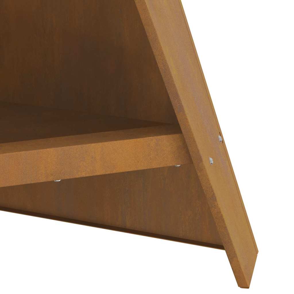 Focolare Marrone 58 x 40 x 100 cm acciaio corten