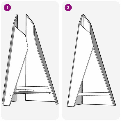 Focolare Marrone 58 x 40 x 100 cm acciaio corten