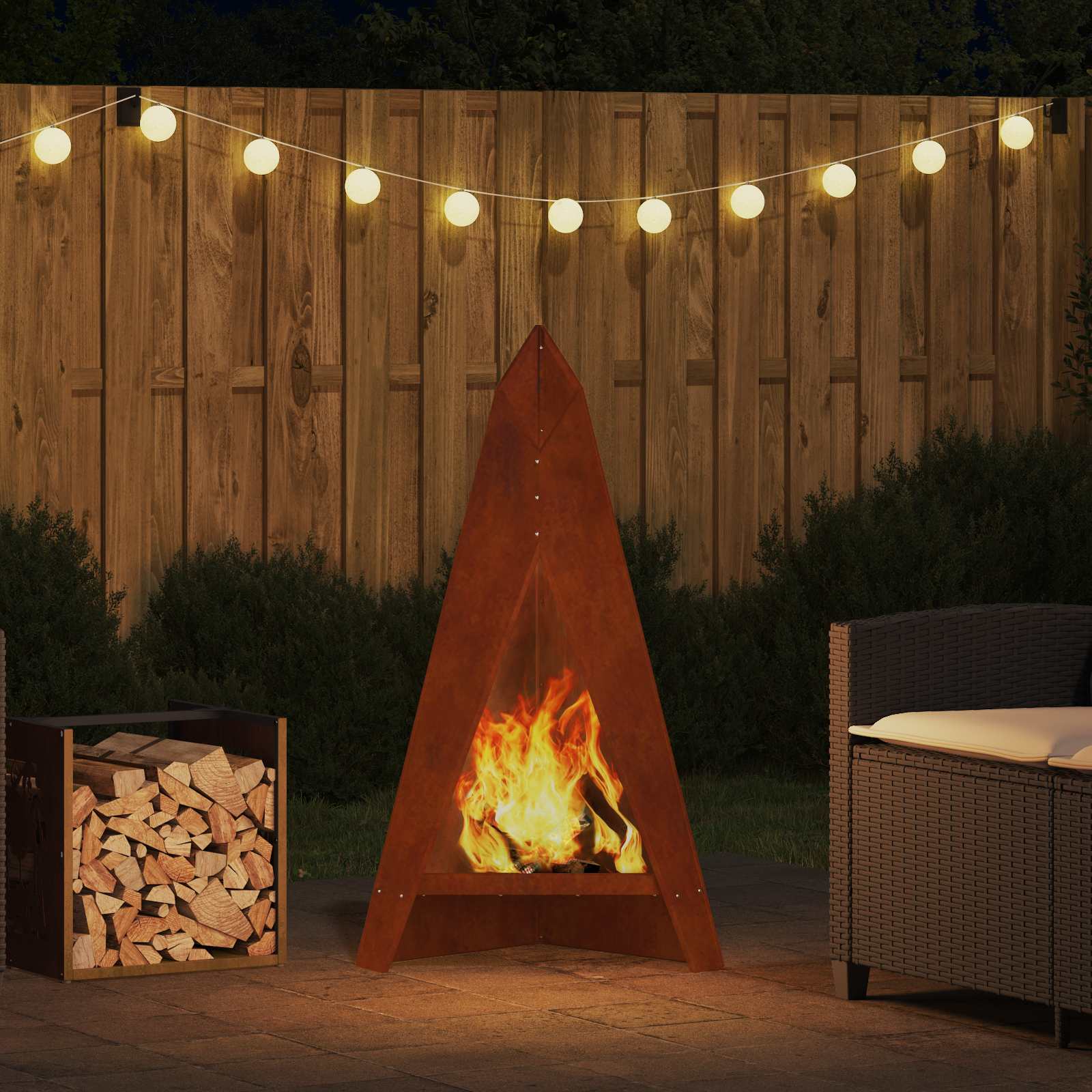 Focolare Marrone 58 x 40 x 100 cm | homemem39