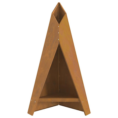 Focolare Marrone 58 x 40 x 100 cm acciaio corten