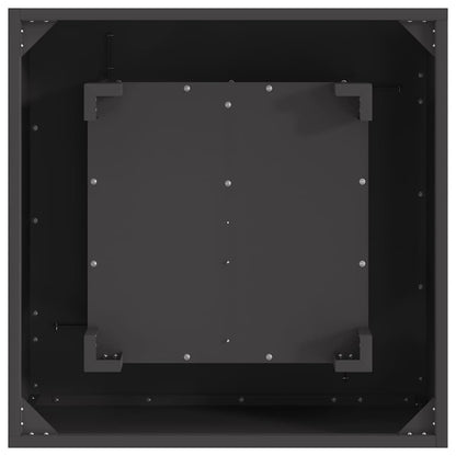 Focolare Nero 60 x 60 x 30 cm Acciaio