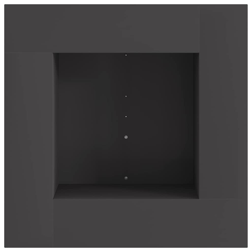 Focolare Nero 60 x 60 x 30 cm Acciaio