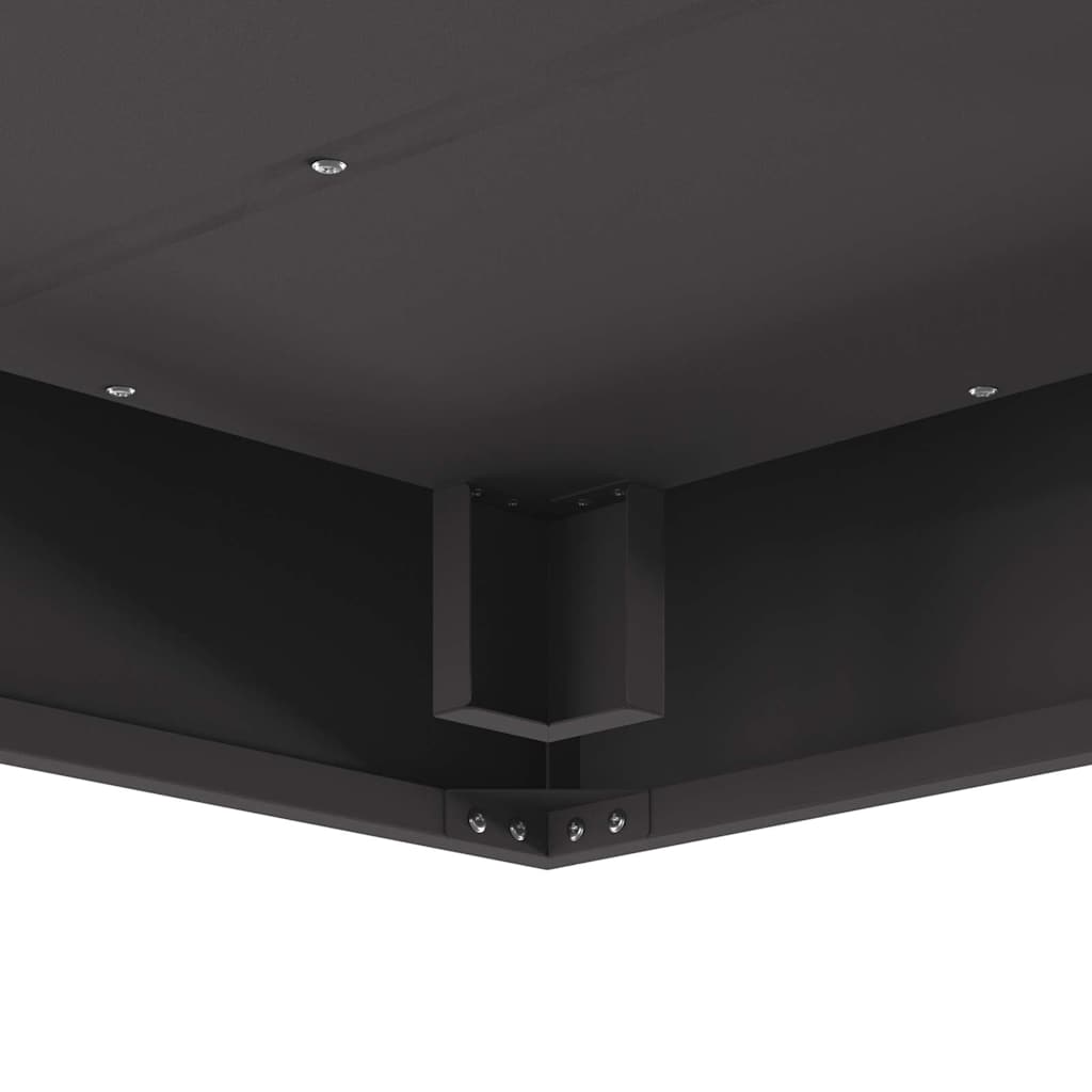 Focolare Nero 80 x 80 x 40 cm Acciaio laminato a freddo