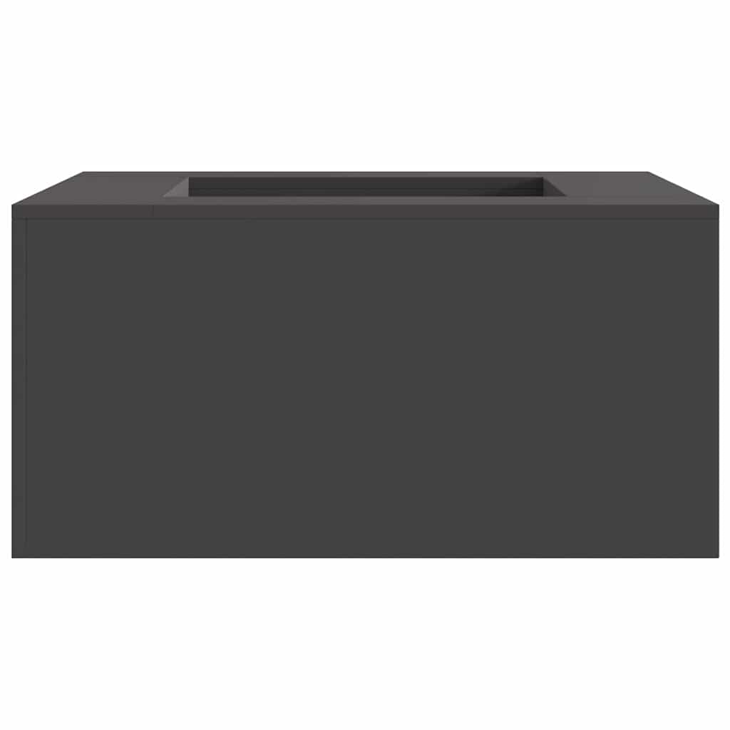 Focolare Nero 80 x 80 x 40 cm Acciaio laminato a freddo