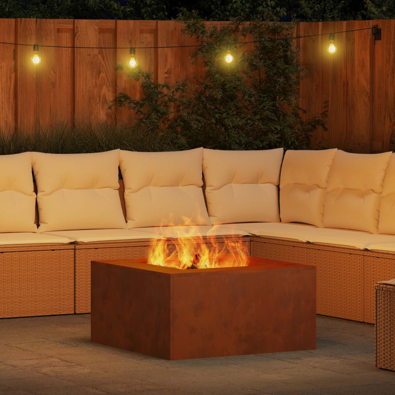 Focolare Marrone 80 x 80 x 40 cm | homemem39