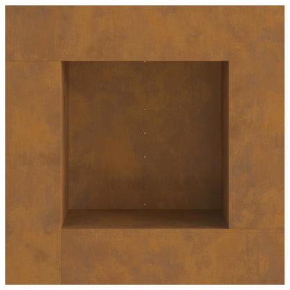 Focolare Marrone 80 x 80 x 40 cm acciaio corten
